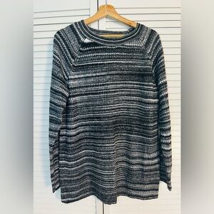a.n.a. Grey & Black Marble Sweater